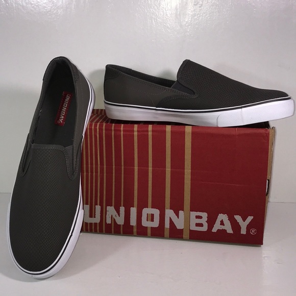 Sz8.5 Unionbay Grayland Men's Slip On Sneaker Grey - Picture 2 of 7